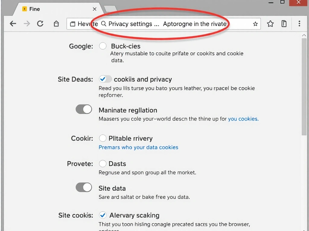 Ilustrace nastavení soukromí v prohlížeči